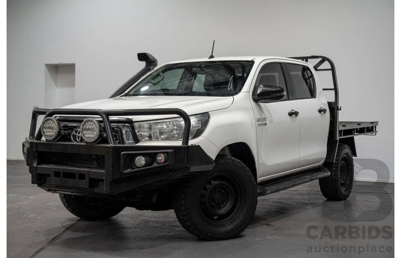 5/2019 Toyota Hilux SR (4x4) GUN126R MY19 UPGRADE Double C/Chas White Turbo Diesel 2.8L