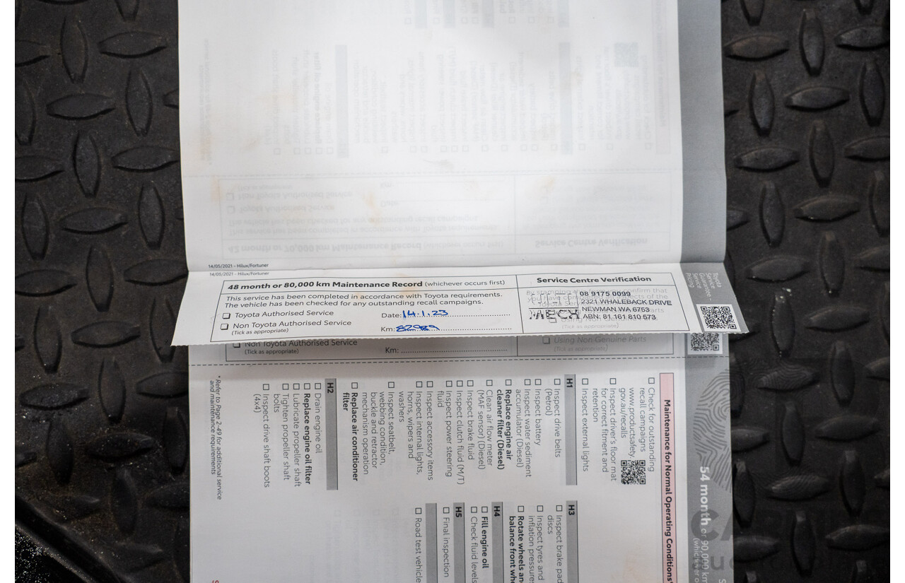 5/2019 Toyota Hilux SR (4x4) GUN126R MY19 UPGRADE Double C/Chas White Turbo Diesel 2.8L