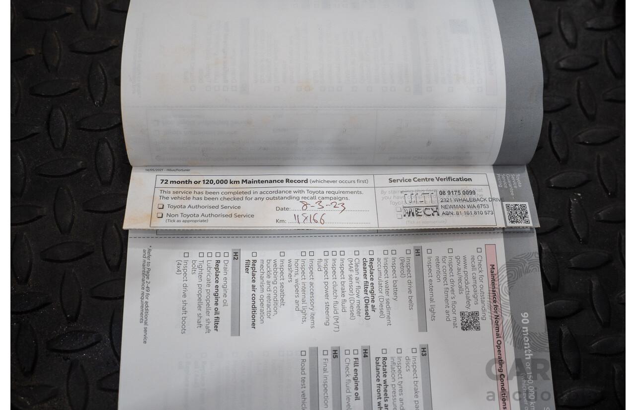 5/2019 Toyota Hilux SR (4x4) GUN126R MY19 UPGRADE Double C/Chas White Turbo Diesel 2.8L