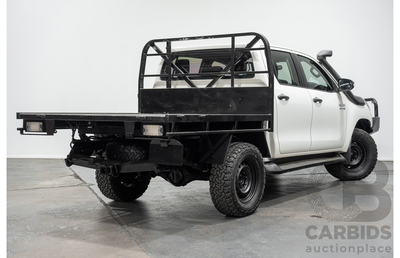 5/2019 Toyota Hilux SR (4x4) GUN126R MY19 UPGRADE Double C/Chas White Turbo Diesel 2.8L