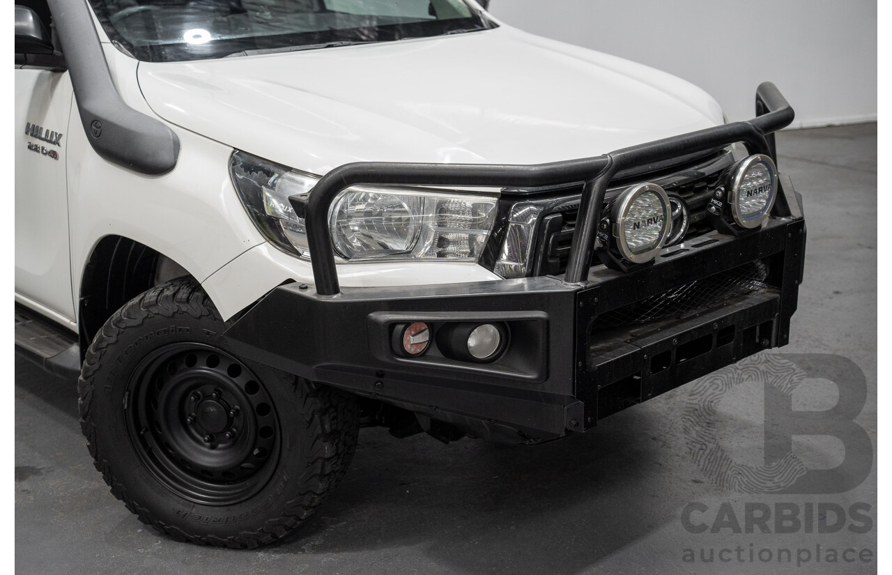 5/2019 Toyota Hilux SR (4x4) GUN126R MY19 UPGRADE Double C/Chas White Turbo Diesel 2.8L