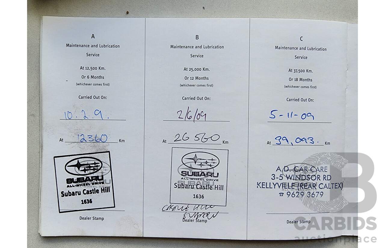 12/2007 Subaru Liberty 3.0r-B MY07 4d Sedan Silver 3.0L