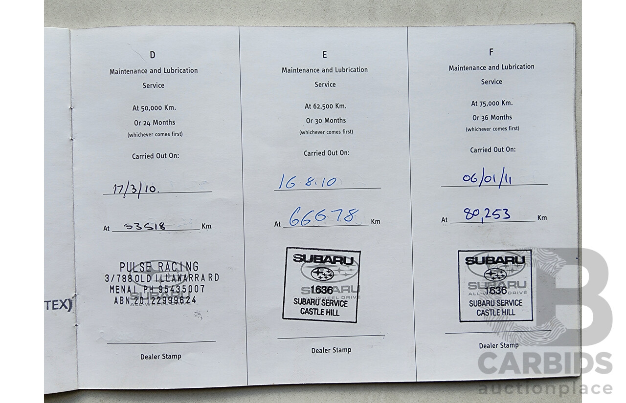 12/2007 Subaru Liberty 3.0r-B MY07 4d Sedan Silver 3.0L