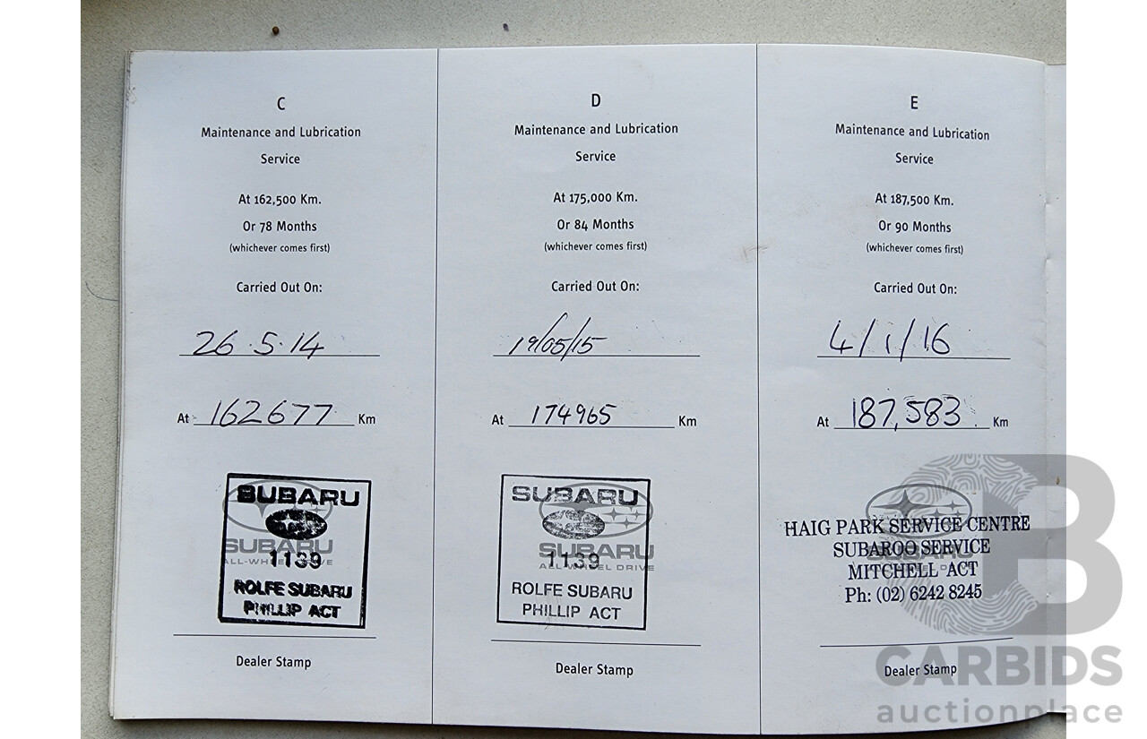 12/2007 Subaru Liberty 3.0r-B MY07 4d Sedan Silver 3.0L