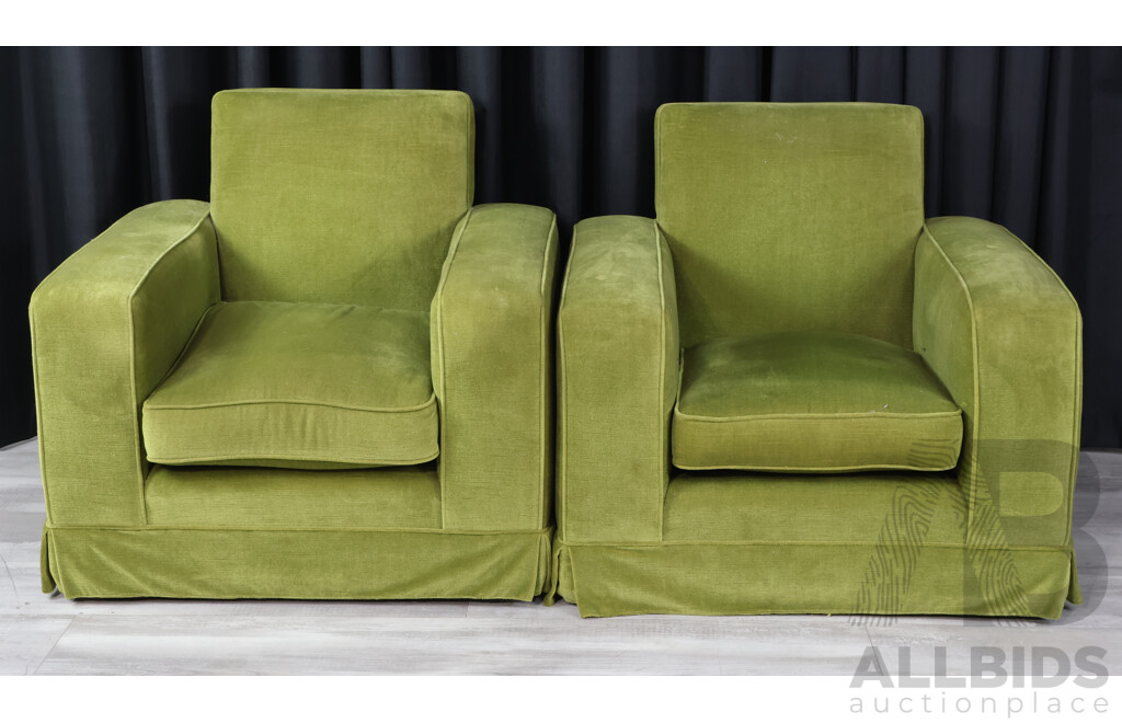 Art Deco Upholstered Three Piece Lounge Suite