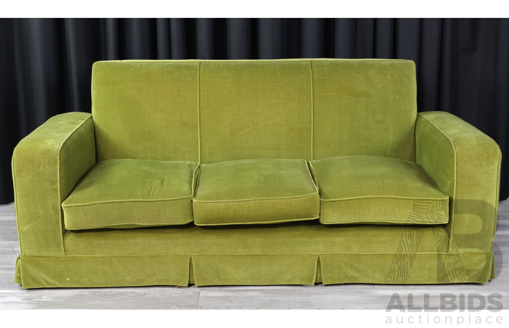 Art Deco Upholstered Three Piece Lounge Suite