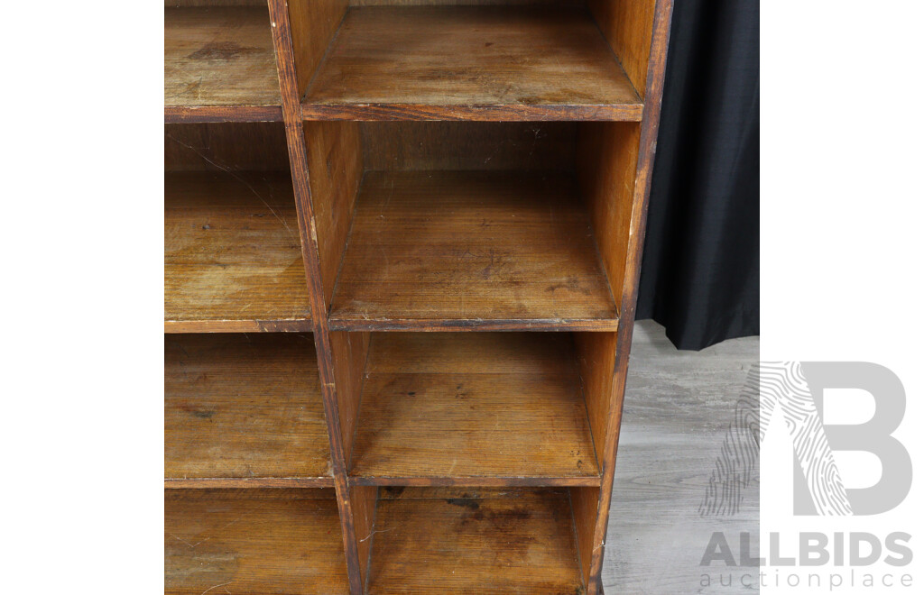 Vintage Oak Pigeon Hole Unit