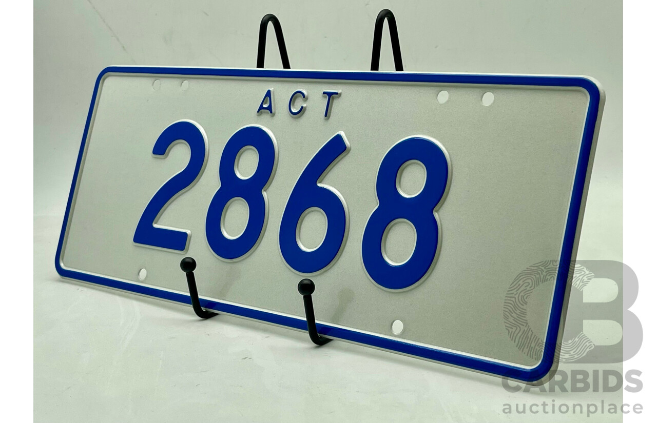 ACT 4-Digit Number Plate - 2868