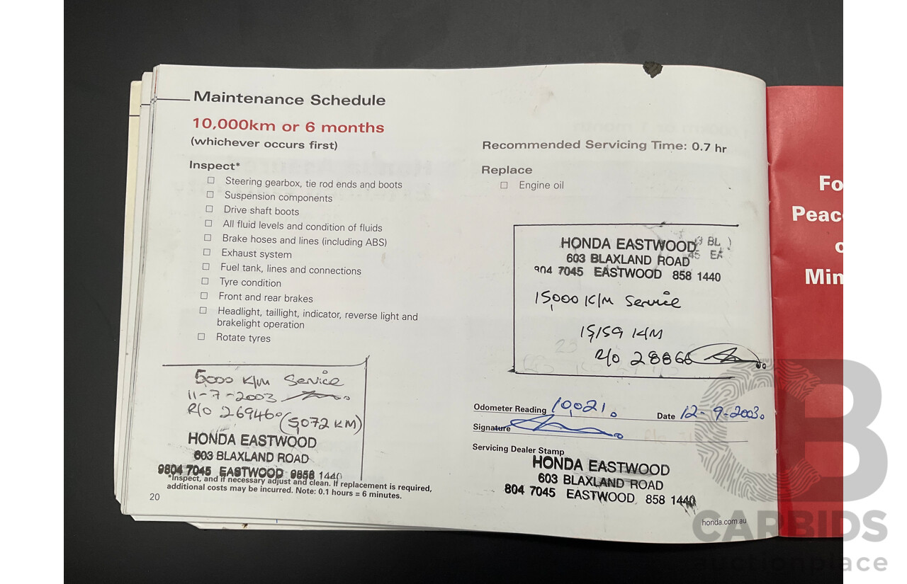 4/2003 Honda MDX 4d Wagon Quartz Grey Metallic V6 3.5L - 7 Seater