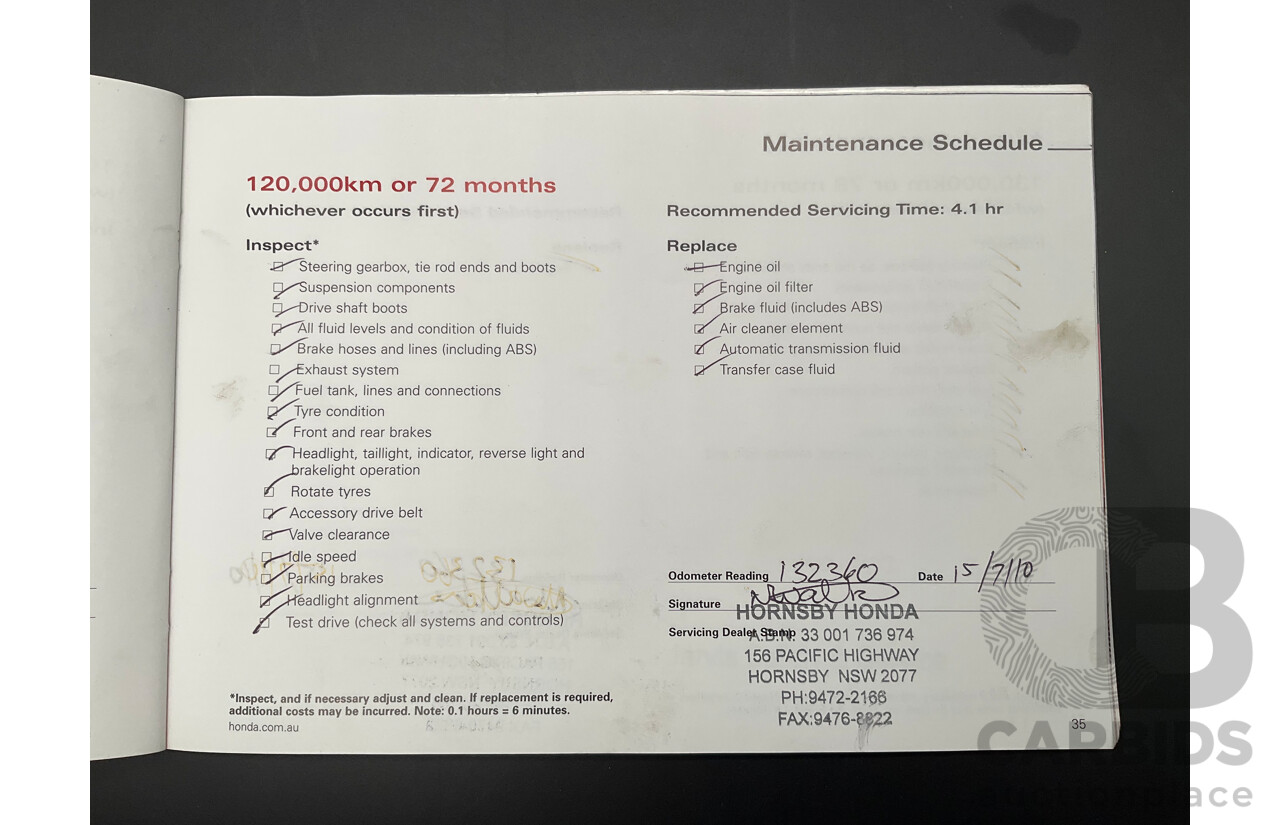 4/2003 Honda MDX 4d Wagon Quartz Grey Metallic V6 3.5L - 7 Seater