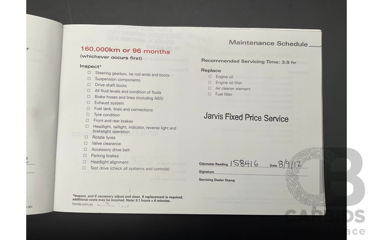 4/2003 Honda MDX 4d Wagon Quartz Grey Metallic V6 3.5L - 7 Seater