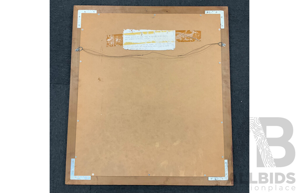 Decorative Hand Painted Mirror, 71 X 64 Cm (frame)