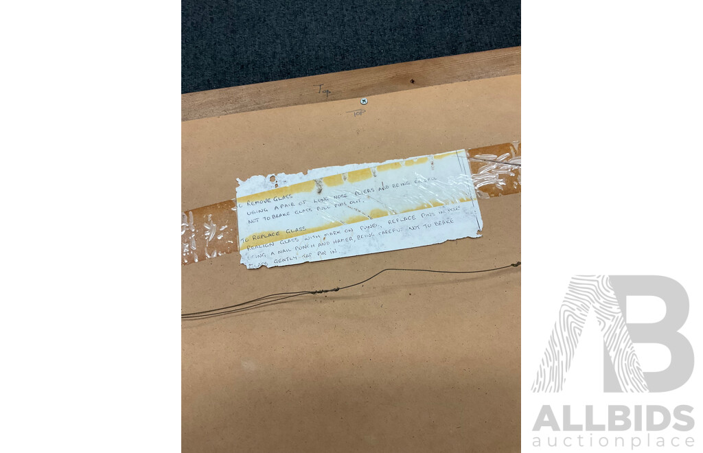 Decorative Hand Painted Mirror, 71 X 64 Cm (frame)