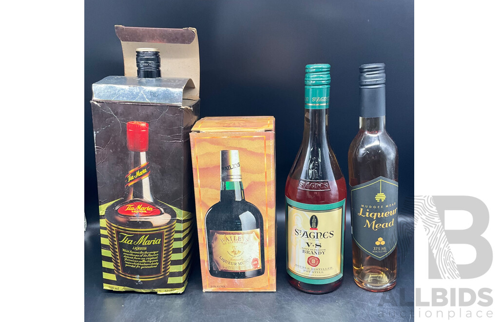 Assorted Spirits - TIA MARIA, BAILEYS, ST AGNES and More, Set of 4 NORITAKE  Hampton Hall Collection Crystal Tumblers  - Lot of 8