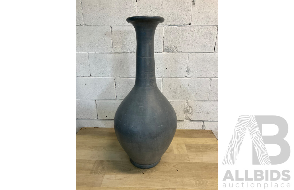 Painted Terracotta Vase 90cm Tall