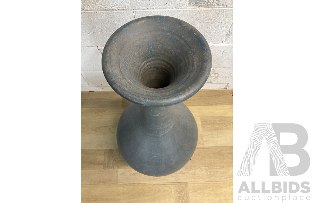 Painted Terracotta Vase 90cm Tall