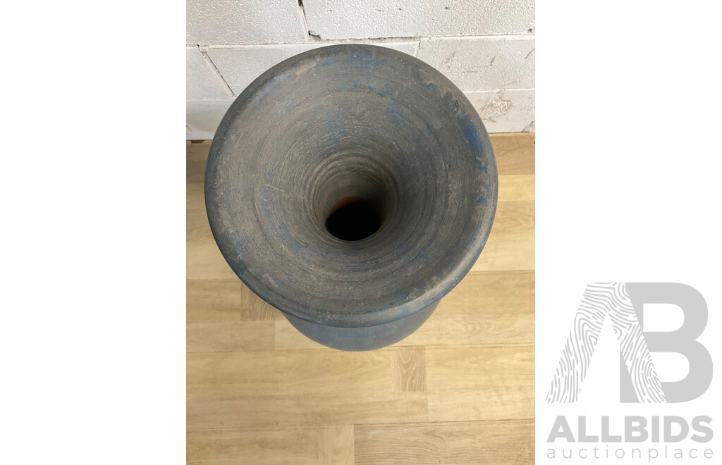 Painted Terracotta Vase 90cm Tall