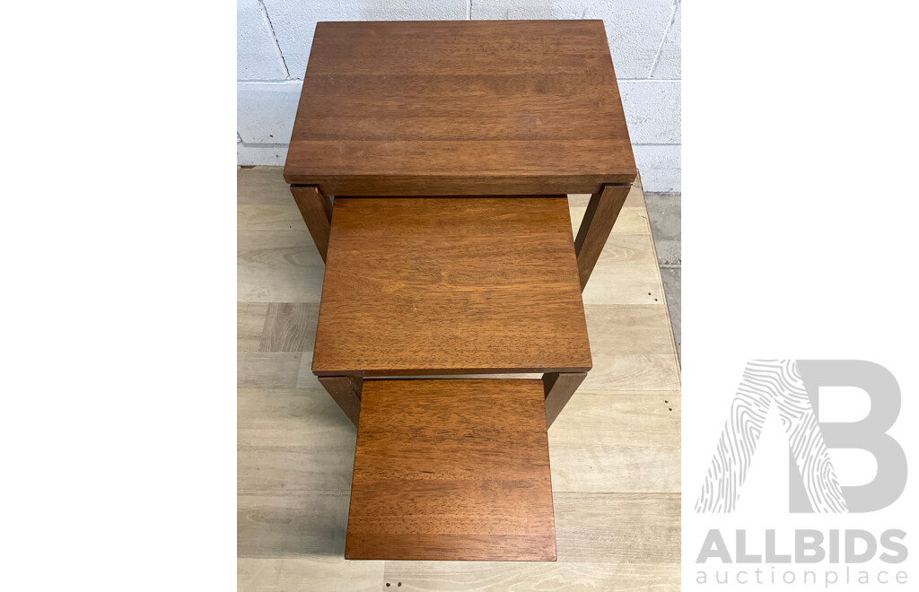 Wooden Nesting Tables - Set of 3