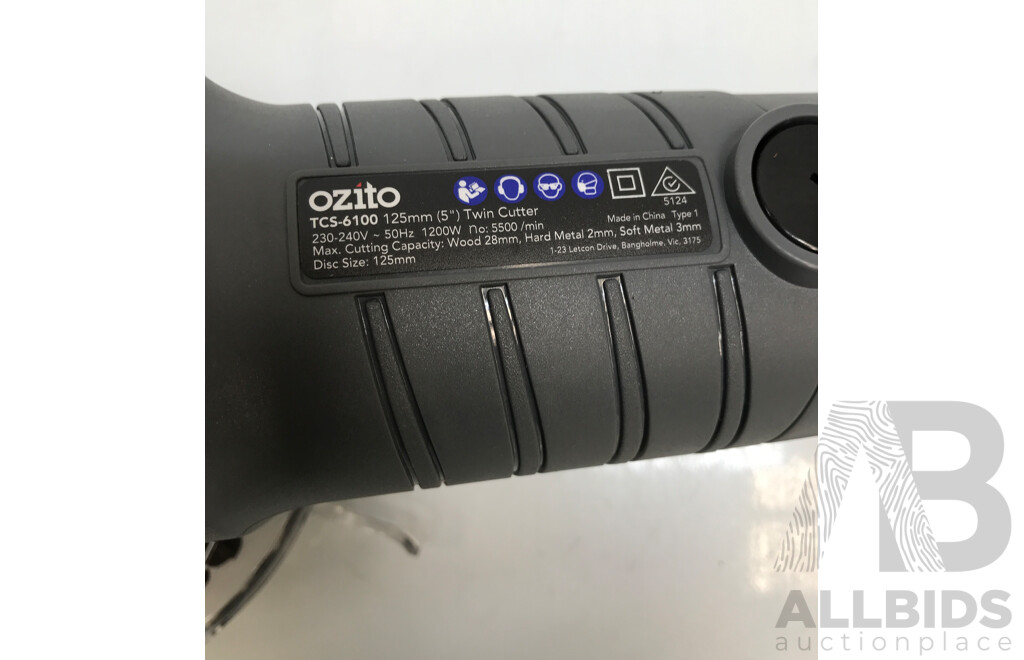 Ozito (TCS-6100) 125mm Twin Cutter with Case