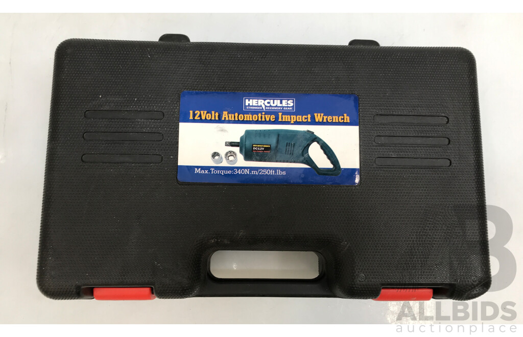 Hercules 12V Automotive Impact Wrench with Case