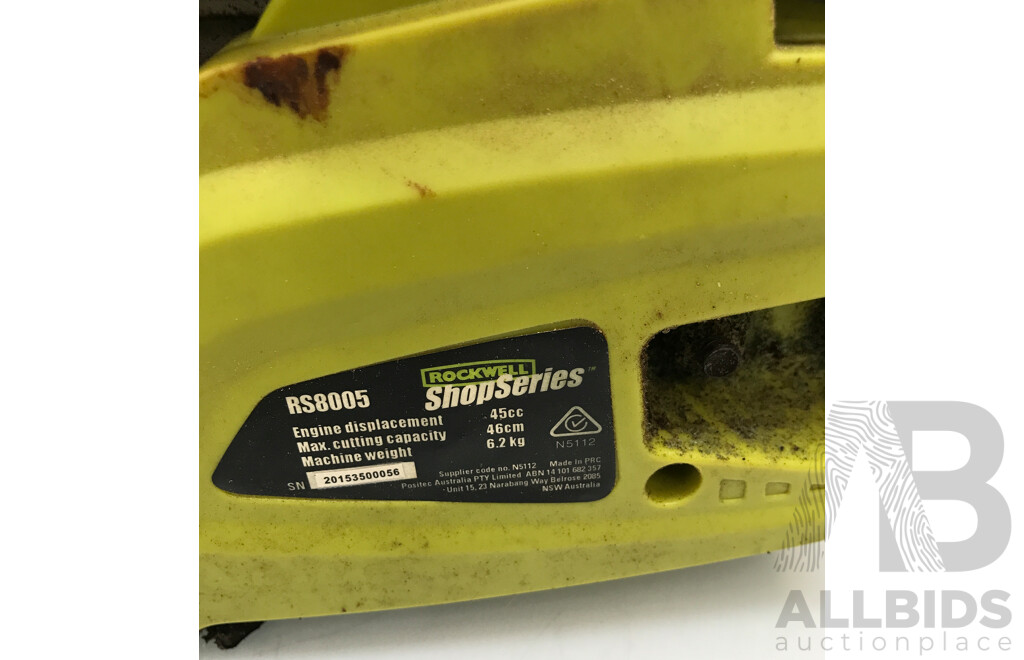 Rockwell (RS8005) 45cc Petrol Chainsaw