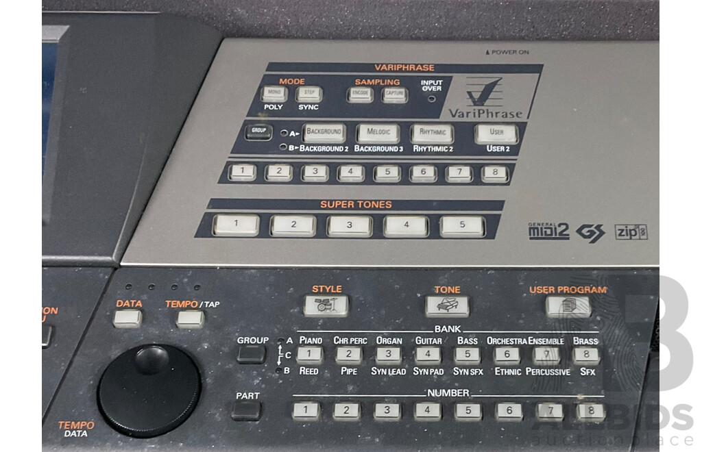 Retro Roland VA 7 Keyboard in Hard Road Case