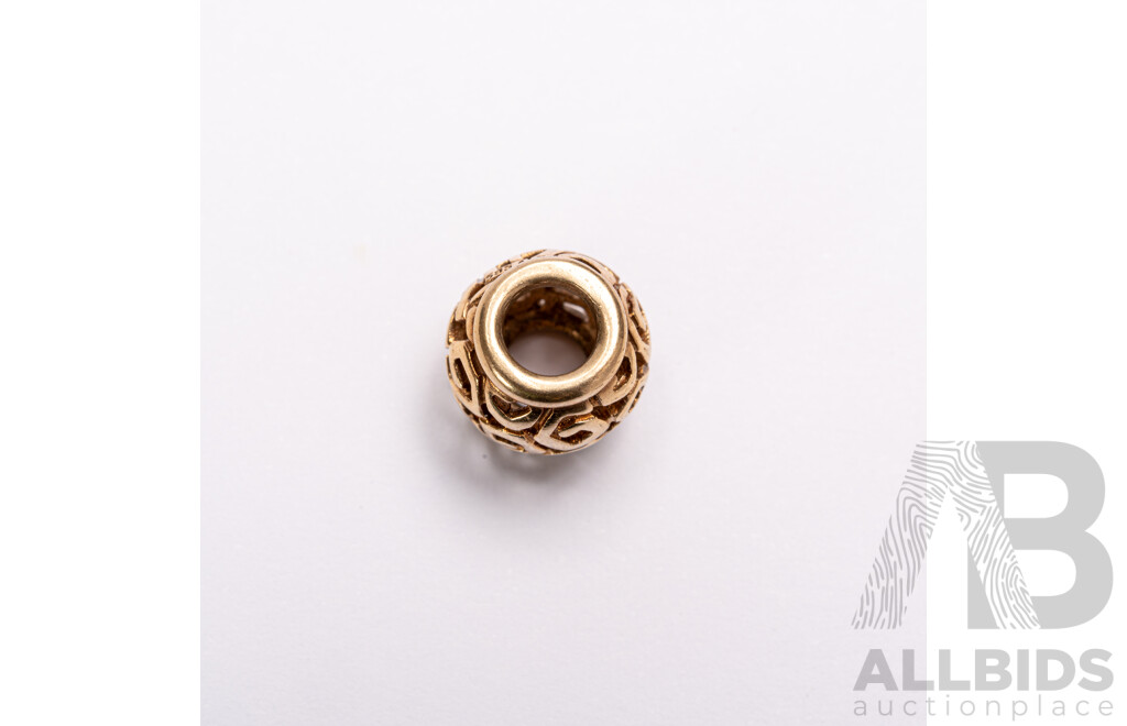 Pandora Authentic 14ct Gold Amazing Charm, Retired 750464, 2.42 Grams