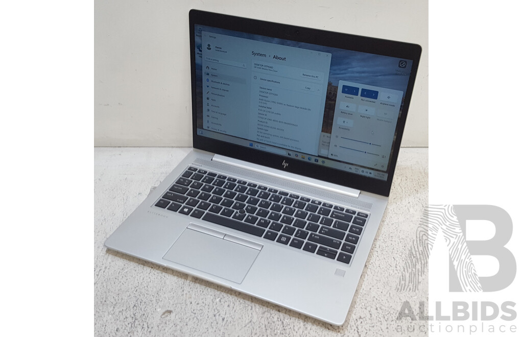 HP EliteBook mt45 AMD Ryzen 3 PRO (3300U) 2.10GHz-3.50GHz 4-Core APU 14-Inch Full HD (1080p) Mobile Thin Client Laptop