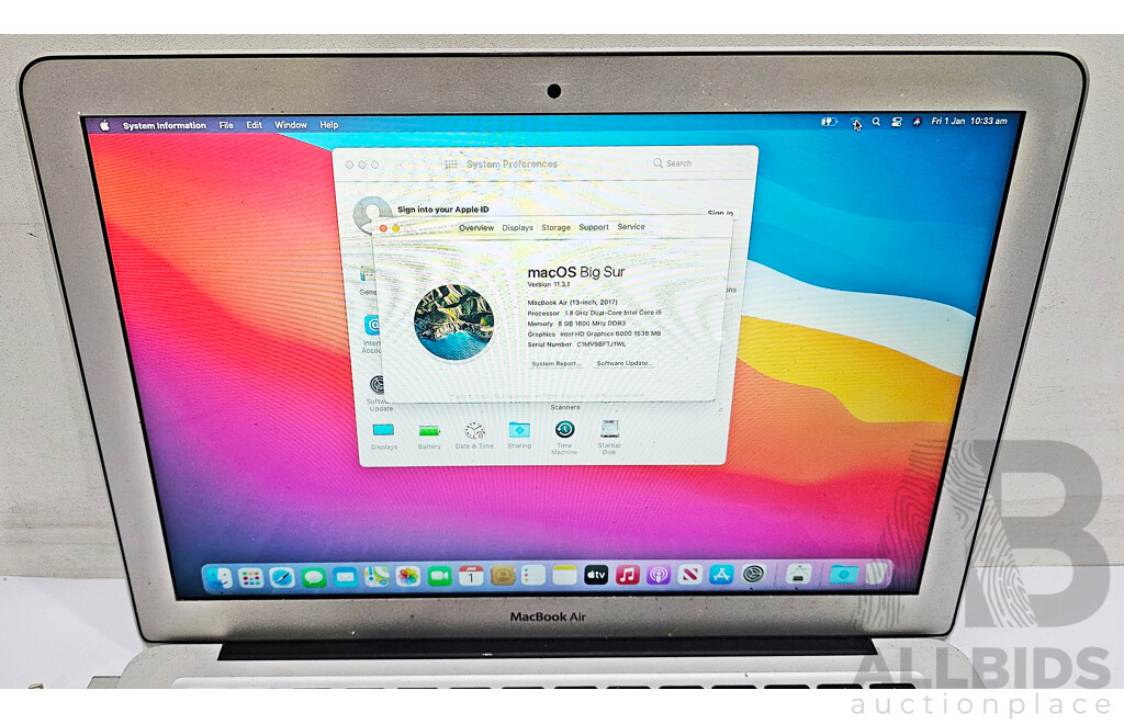 Apple (A1466) Intel Core I5 (5350U) 1.80GHz-2.90GHz 2-Core CPU 13-Inch MacBook Air (Mid-2017)