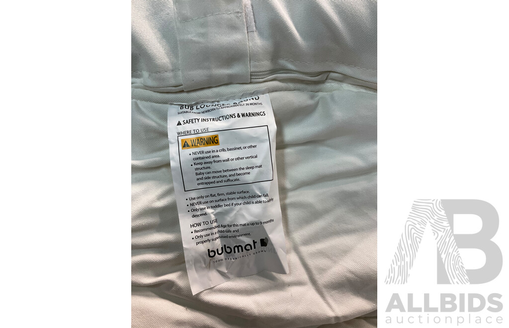 BUBMAT Organically Grown Baby Play Mat - Size L - Lot of 2