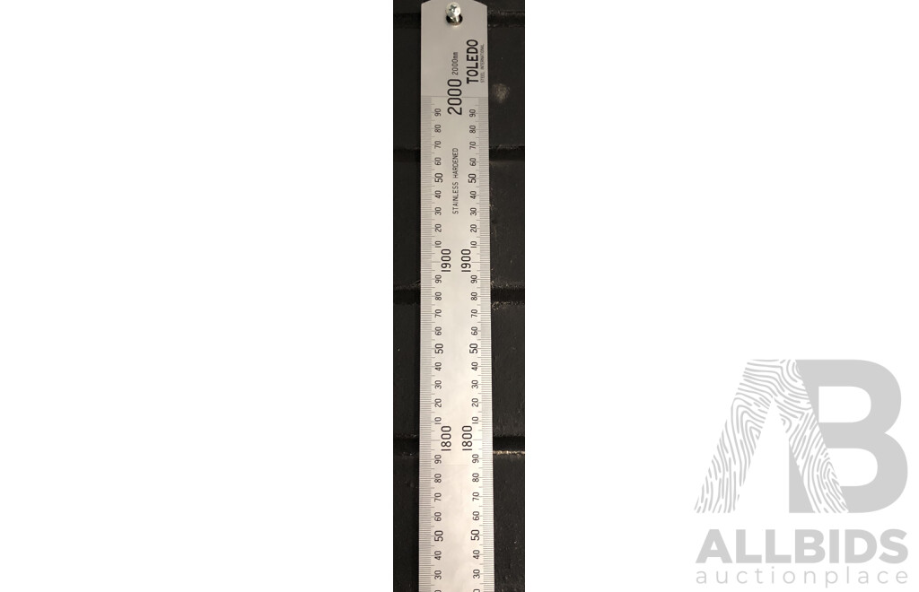 Toledo 2000mm Steel Rule(Metric Only)