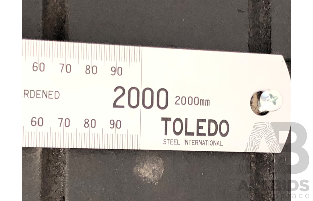Toledo 2000mm Steel Rule(Metric Only)