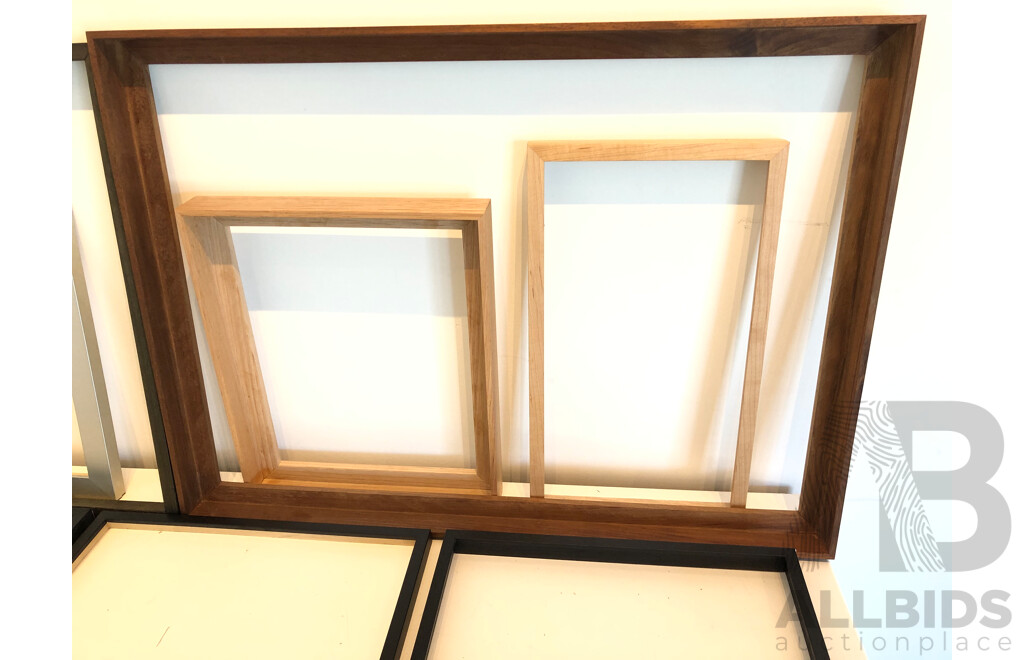 Custom Made Timber Frames  - Lot of Eight - New