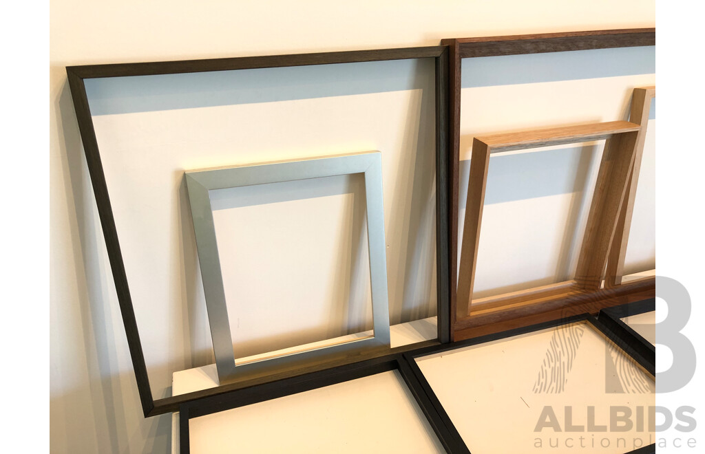 Custom Made Timber Frames  - Lot of Eight - New