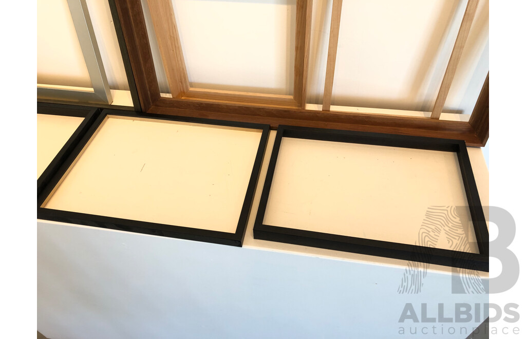 Custom Made Timber Frames  - Lot of Eight - New