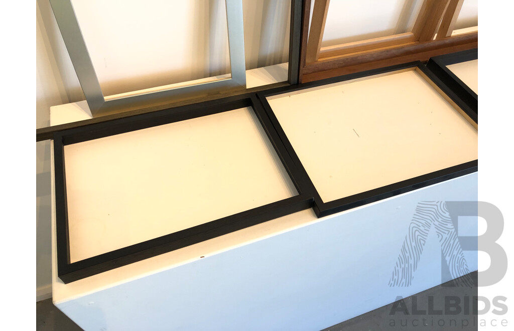 Custom Made Timber Frames  - Lot of Eight - New