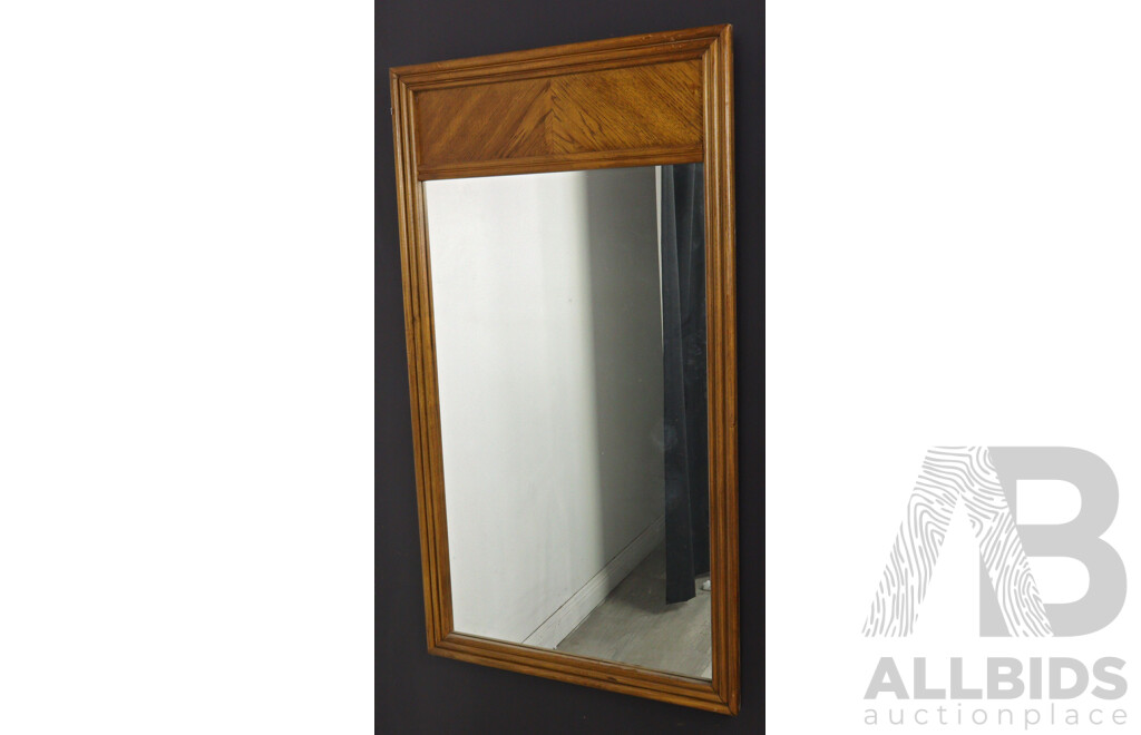 American Oak Framed Mirror
