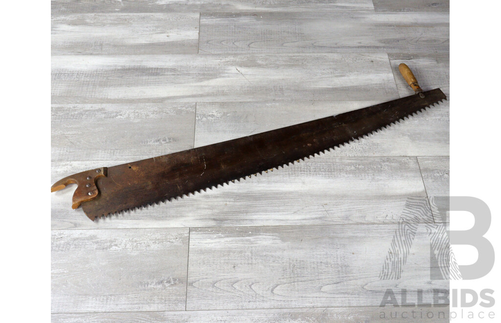 Vintage Two Peron CrossCut Bush Saw