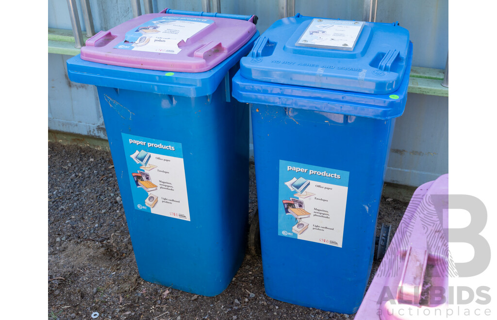 Job Lot Quantity of 2 120L Wheelie Bins