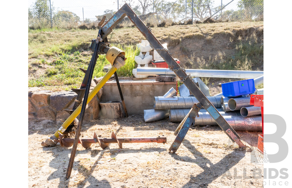 Tractor Auger to Suit New Holland with Post Hole Drilling Attachments ETC