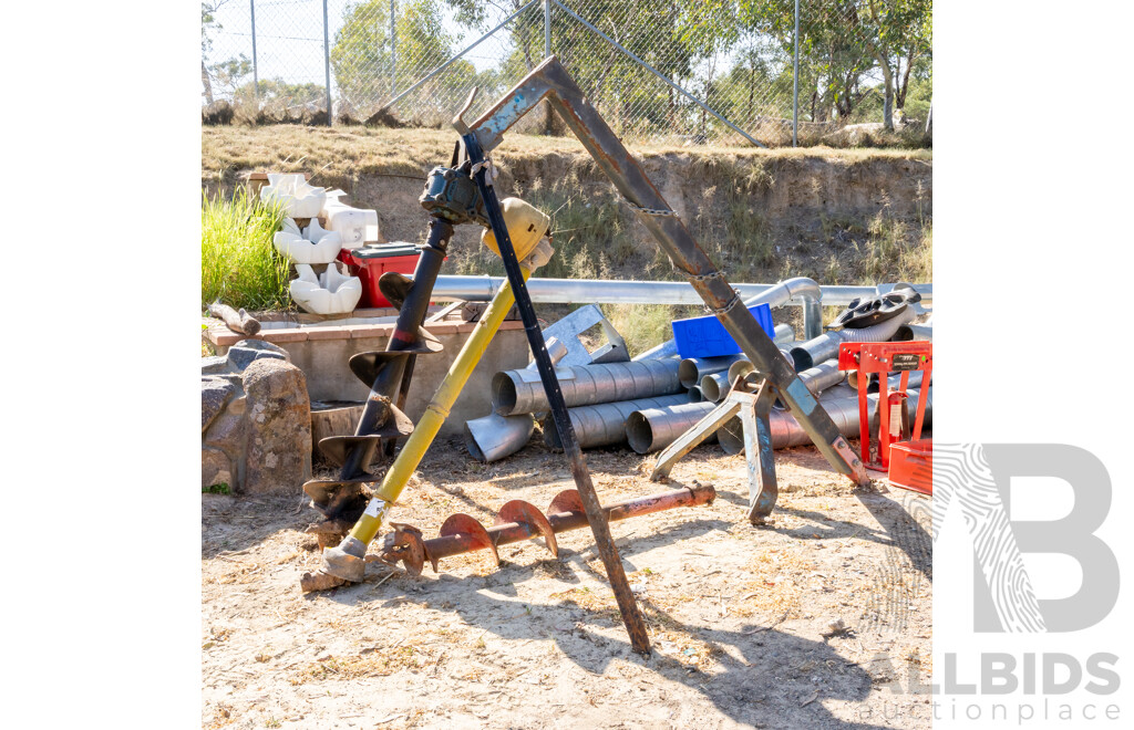 Tractor Auger to Suit New Holland with Post Hole Drilling Attachments ETC