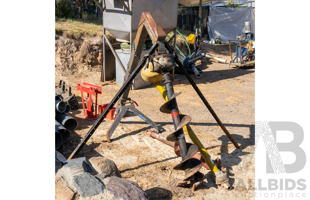 Tractor Auger to Suit New Holland with Post Hole Drilling Attachments ETC