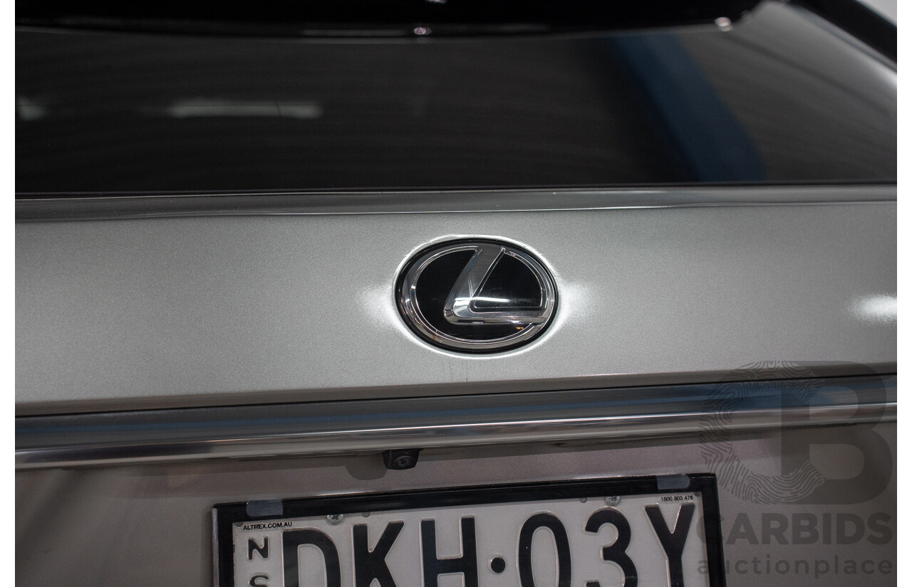 11/2016 Lexus Rx350 Sports Luxury (AWD) GGL25R MY17 4d Wagon Sonic Titanium Metallic V6 3.5L