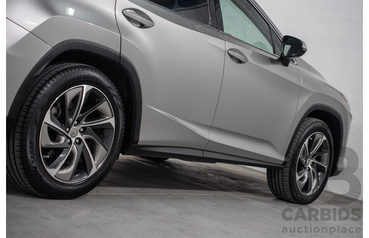 11/2016 Lexus Rx350 Sports Luxury (AWD) GGL25R MY17 4d Wagon Sonic Titanium Metallic V6 3.5L