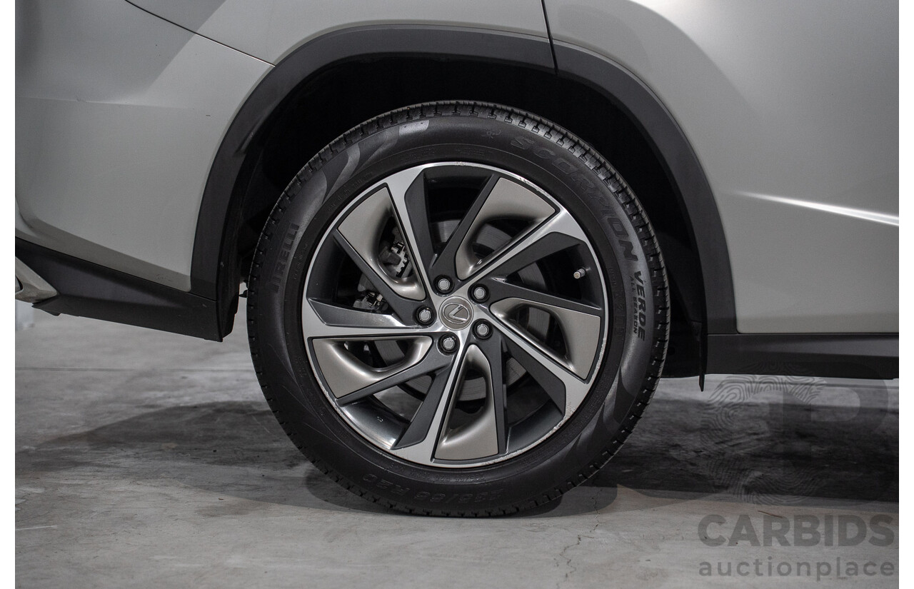 11/2016 Lexus Rx350 Sports Luxury (AWD) GGL25R MY17 4d Wagon Sonic Titanium Metallic V6 3.5L