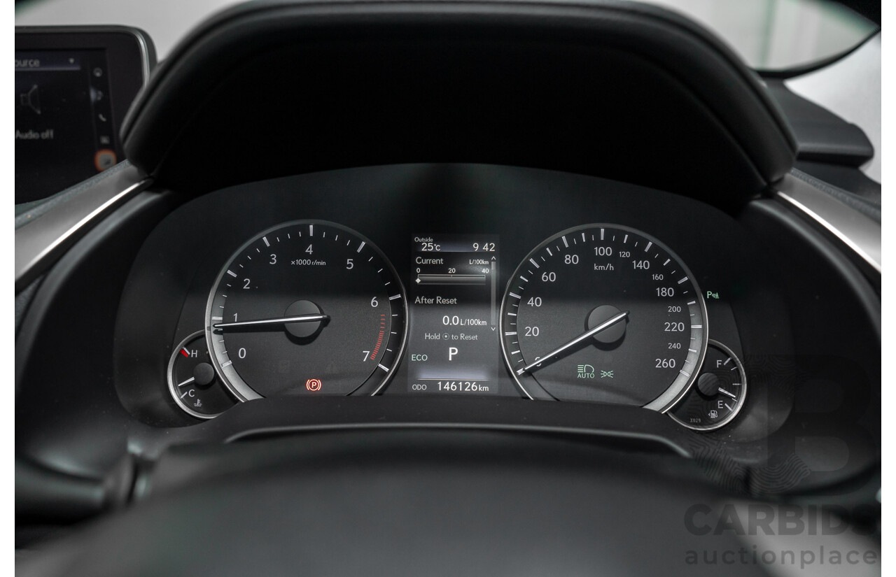 11/2016 Lexus Rx350 Sports Luxury (AWD) GGL25R MY17 4d Wagon Sonic Titanium Metallic V6 3.5L