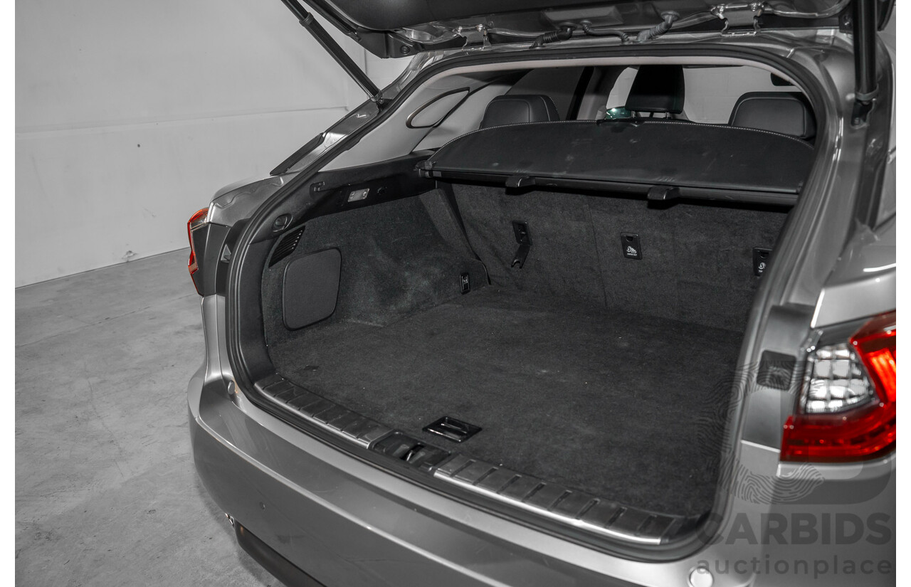 11/2016 Lexus Rx350 Sports Luxury (AWD) GGL25R MY17 4d Wagon Sonic Titanium Metallic V6 3.5L