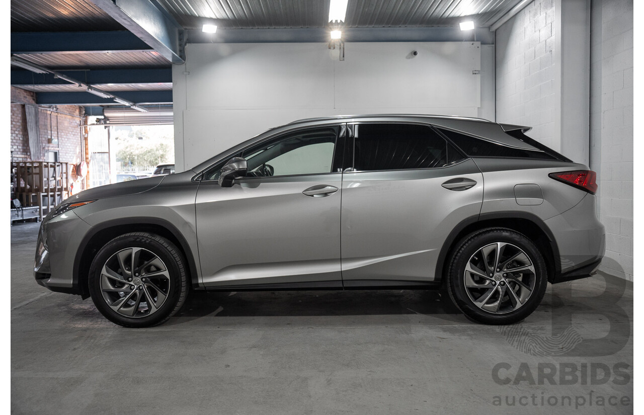 11/2016 Lexus Rx350 Sports Luxury (AWD) GGL25R MY17 4d Wagon Sonic Titanium Metallic V6 3.5L