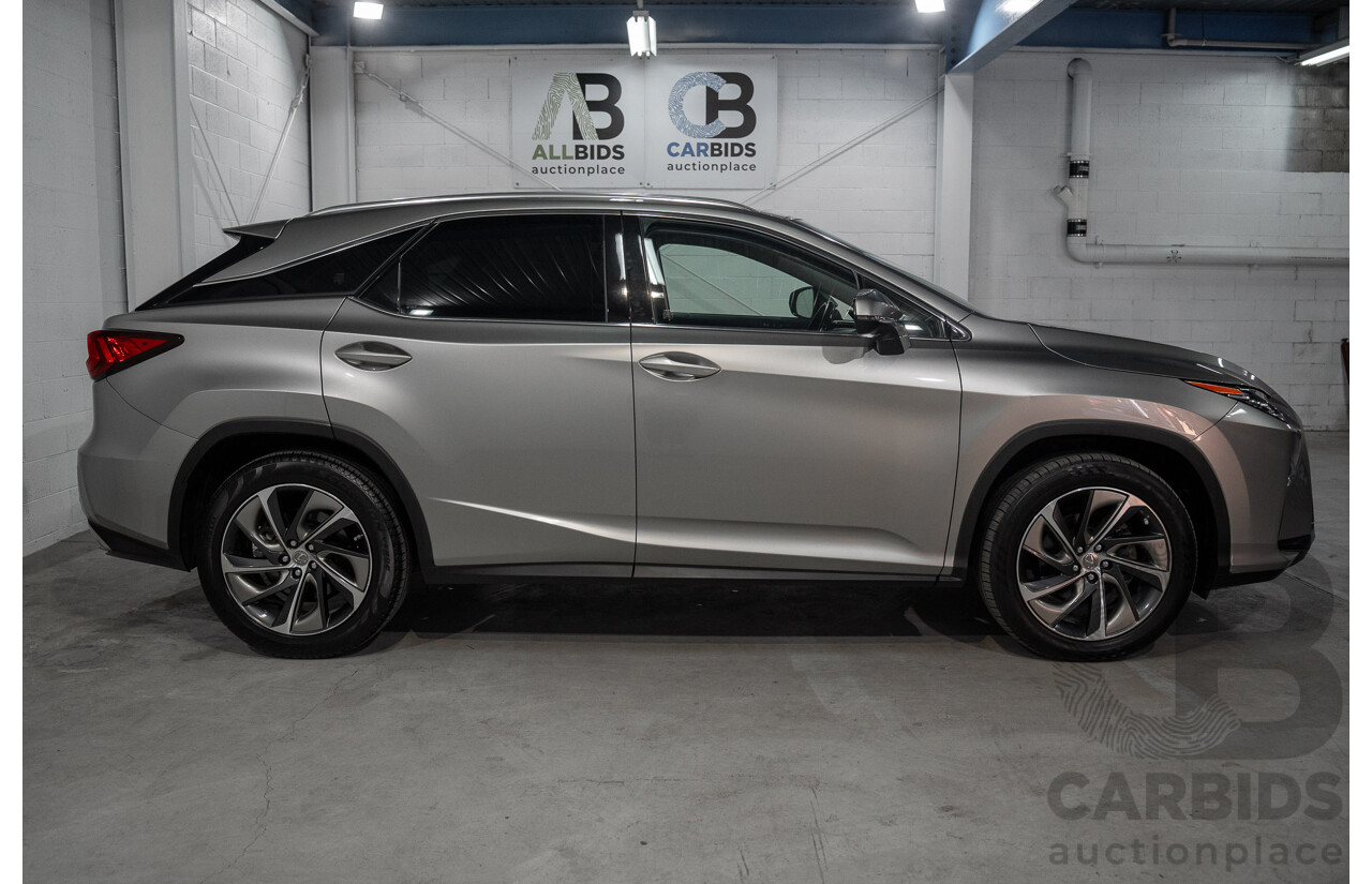 11/2016 Lexus Rx350 Sports Luxury (AWD) GGL25R MY17 4d Wagon Sonic Titanium Metallic V6 3.5L