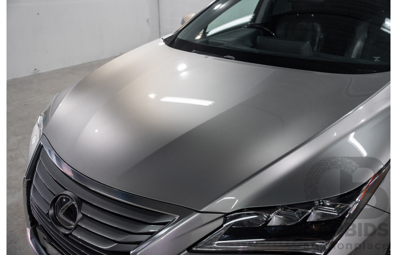 11/2016 Lexus Rx350 Sports Luxury (AWD) GGL25R MY17 4d Wagon Sonic Titanium Metallic V6 3.5L